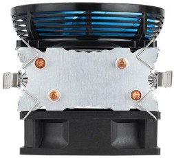 Устройство охлаждения(кулер) Aerocool Verkho 2 Dual Soc-AM5/AM4/1151/1200/2066/1700 черный/синий 4-pin 15-25dB Al+Cu 120W 370gr Ret