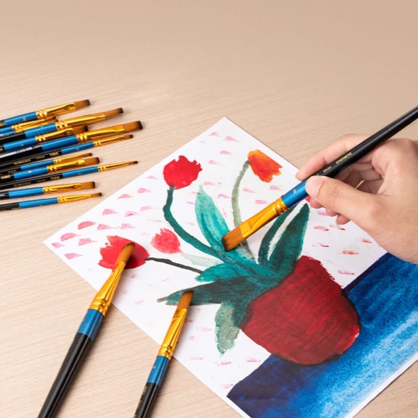 Ручка шариков. автоматическая Deli (EQ46) ассорти d=0.7мм син. черн. кор.карт. игловидный пиш. наконечник резин. манжета