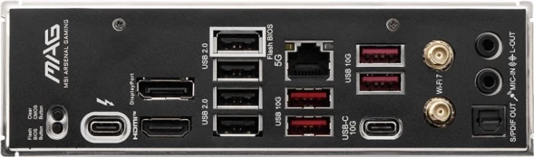 Материнская плата MSI MAG B860 TOMAHAWK WIFI Soc-1851 Intel B860 4xDDR5 ATX AC`97 8ch(7.1) 5Gigabit RAID+HDMI+DP