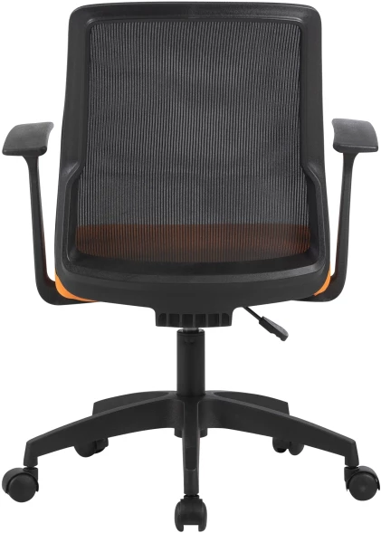 Кресло Cactus CS-MC222-BKOR черный сиденье оранжевый сетка/ткань низк.спин. крестов. пластик пластик черный