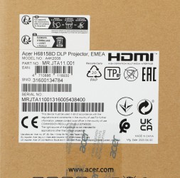Проектор Acer H6815BD DLP 4000Lm (3840x2160) 10000:1 ресурс лампы:5000часов 2xHDMI 2.88кг