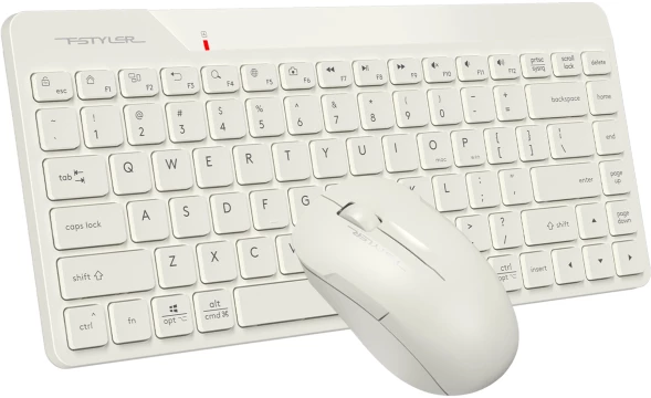 Клавиатура + мышь A4Tech Fstyler FG2200 Air2 клав:бежевый мышь:бежевый USB беспроводная slim (FG2200 AIR2 BEIGE)