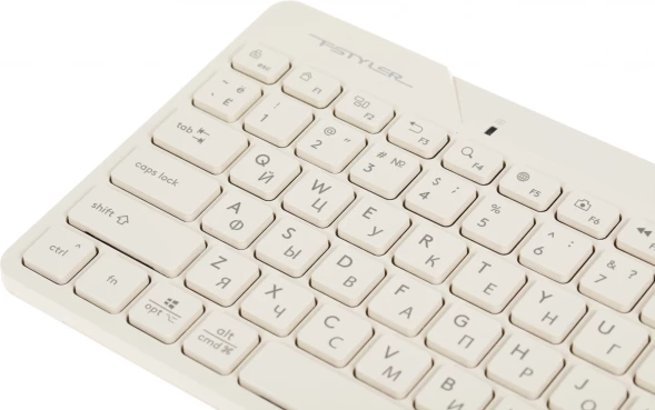 Клавиатура + мышь A4Tech Fstyler FG2200 Air2 клав:бежевый мышь:бежевый USB беспроводная slim (FG2200 AIR2 BEIGE)