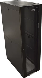 Шкаф коммутационный Lanmaster (LAN-DC-CBP-42UX6X10) напольный 42U 600x1000мм пер.дв.перфор. задн.дв.перфор.2-хст. 4 бок.пан. 1500кг черный 1992мм