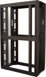 Шкаф коммутационный Lanmaster (LAN-DC-CBP-42UX6X10) напольный 42U 600x1000мм пер.дв.перфор. задн.дв.перфор.2-хст. 4 бок.пан. 1500кг черный 1992мм