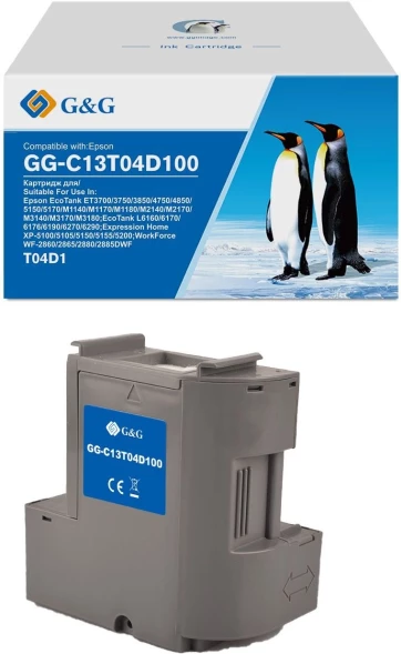 Бункер G&amp;amp;G GG-C13T04D100 (C13T04D100 емкость для отработанных чернил) для Epson EcoTank ET3700/3750/3850/4750/4850/5150/5170/M1140/M1170/M1180/M2140/M2170