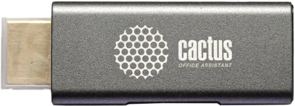 Переходник аудио-видео Cactus CS-HDMI-DP-ADR HDMI (m)/DisplayPort (f) позолоч.конт. серый