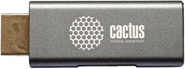 Переходник аудио-видео Cactus CS-HDMI-DP-ADR HDMI (m)/DisplayPort (f) позолоч.конт. серый