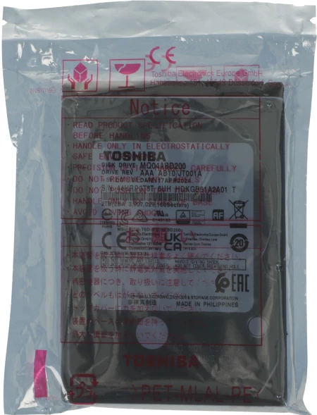 Жесткий диск Toshiba SATA-III 2TB MQ04ABD200 Notebook/Desktop MQ04 512E (5400rpm) 128Mb 2.5&amp;quot;