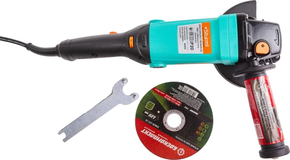 Углошлифовальная машина Sturm! AG9514E 1100Вт 11000об/мин рез.шпин.:M14 d=125мм