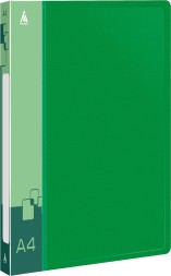 Папка метал.пруж.скоросш. Бюрократ -PZ07PGREEN A4 пластик 0.7мм внут.и торц.карм зеленый