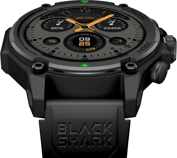 Смарт-часы Black Shark BS-GS3 1.43&amp;quot; AMOLED корп.черный рем.черный разм.брасл.:150-215мм (6974521492610)