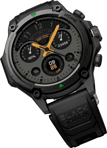 Смарт-часы Black Shark BS-GS3 1.43&amp;quot; AMOLED корп.черный рем.черный разм.брасл.:150-215мм (6974521492610)