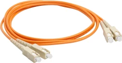 Патч-корд Lanmaster LAN-2SC-2SC/OM2-2.0 2x50/125 OM2 SC дуплекс-SC дуплекс 2м LSZH оранжевый