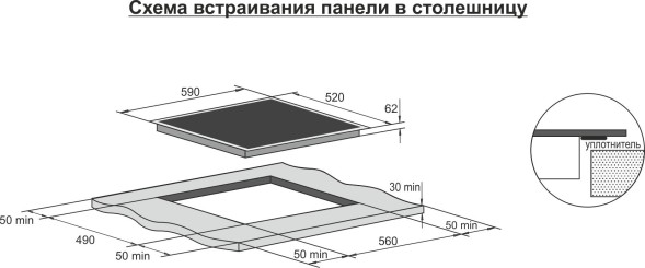 Индукционная варочная поверхность Darina P8 EI 305 B черный