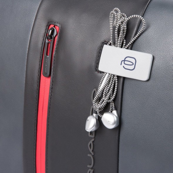 Сумка мужская Piquadro Urban CA1592UB00/GRN с отделением для ноутбука 14&amp;quot; серая/черная натур.кожа