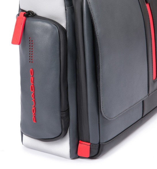 Сумка мужская Piquadro Urban CA1592UB00/GRN с отделением для ноутбука 14&amp;quot; серая/черная натур.кожа