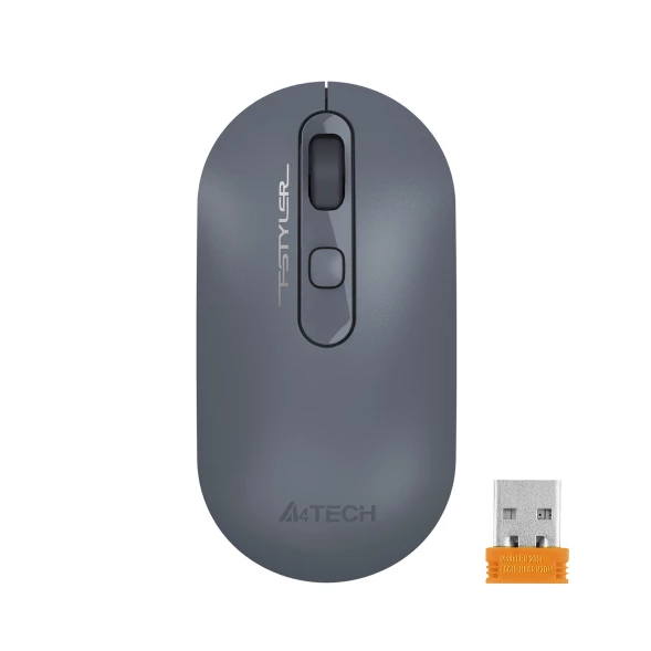 Мышь A4Tech Fstyler FG20 пепельный/синий оптическая (2000dpi) беспроводная USB для ноутбука (4but)