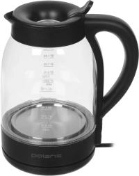 Чайник электрический Polaris PWK 1797CGL 1.8л. 2200Вт черный корпус: стекло/пластик