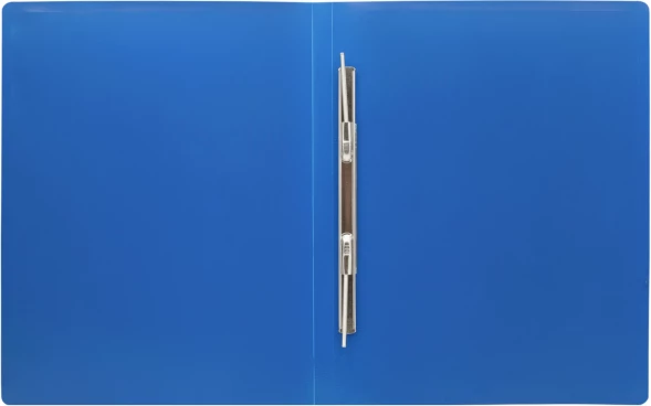 Папка метал.пруж.скоросш. Silwerhof Eco A4 пластик 0.5мм синий