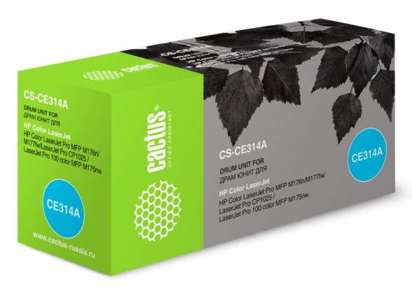 Блок фотобарабана Cactus CS-CE314A CE314A цв:14000стр. для HP CLJ CP1012 Pro/CP1025 Pro/CP1025nw Pro/CP1025 Pro Plus HP