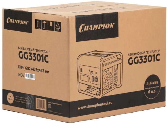 Генератор Champion GG3301C 3.1кВт