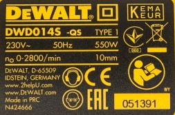 Дрель безударная DeWalt DWD014S-QS 550Вт патрон:быстрозажимной реверс