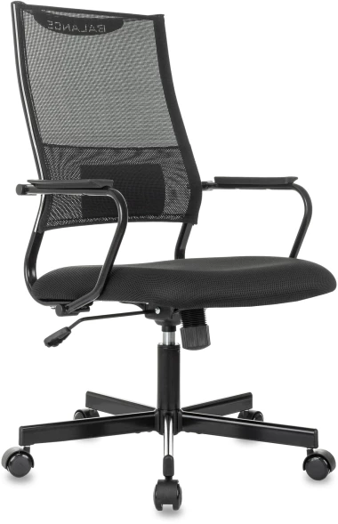 Кресло руководителя Бюрократ CH Balance черный Elastic-102 TW-11 сетка/ткань крестов. металл черный