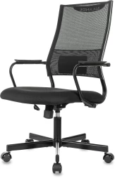 Кресло руководителя Бюрократ CH Balance черный Elastic-102 TW-11 сетка/ткань крестов. металл черный