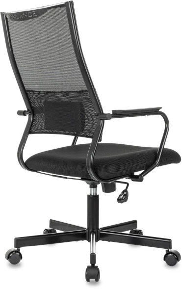 Кресло руководителя Бюрократ CH Balance черный Elastic-102 TW-11 сетка/ткань крестов. металл черный