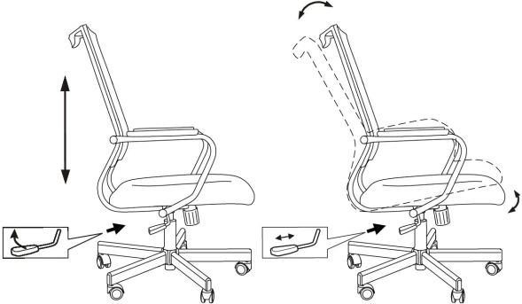 Кресло руководителя Бюрократ CH Balance черный Elastic-102 TW-11 сетка/ткань крестов. металл черный