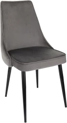 Стул для дома Бюрократ CH-K4 т.серый Holland 18 металл черный на ножках (CH-K4_1/HL18)