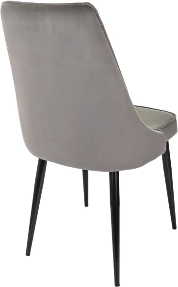 Стул для дома Бюрократ CH-K4 т.серый Holland 18 металл черный на ножках (CH-K4_1/HL18)