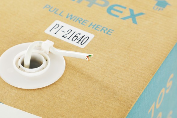 Кабель сетевой UTP 4 пары cat6 solid 0.55мм CCA molded 305м серый