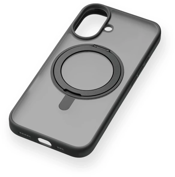 Чехол (клип-кейс) uBear для Apple iPhone 16 Clip 360 with MagSafe черный (CS437BL61RG-I24M)