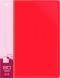 Папка с 80 прозр.вклад. Бюрократ -BPV80RED A4 пластик 0.8мм торц.карм с бум. встав красный