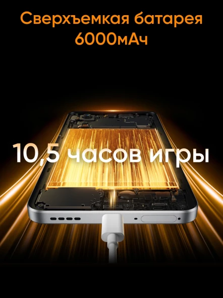 Смартфон Realme RMX5070 14 5G 256Gb 12Gb серебристый моноблок 3G 4G 2Sim 6.67&amp;quot; 1080x2400 Android 15 50Mpix 802.11 a/b/g/n/ac/ax NFC GPS GSM900/1800 GSM1900 Protect