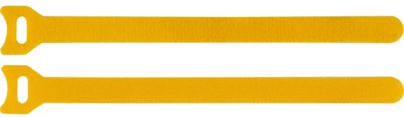 Хомут-липучка Lanmaster LAN-VCM125-YL 125x12мм (упак:20шт) нейлон/полиэтилен внутри помещений желтый