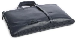 Деловая сумка мужская Piquadro Russel CA4021W137/BLU с отделением для ноутбука 15.6" синяя натур.кожа
