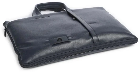 Деловая сумка мужская Piquadro Russel CA4021W137/BLU с отделением для ноутбука 15.6&amp;quot; синяя натур.кожа