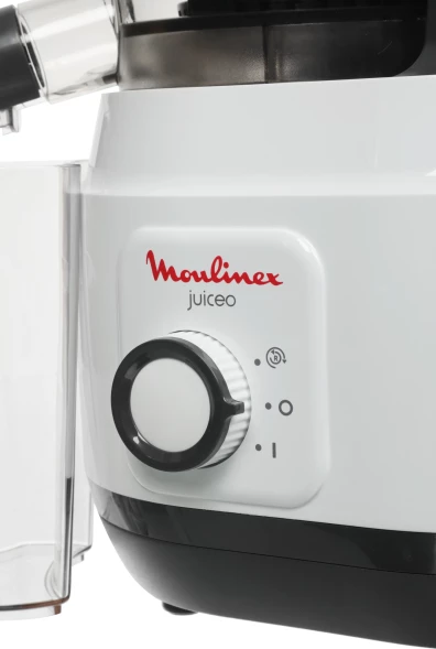 Соковыжималка шнековая Moulinex ZU150110 150Вт белый/черный
