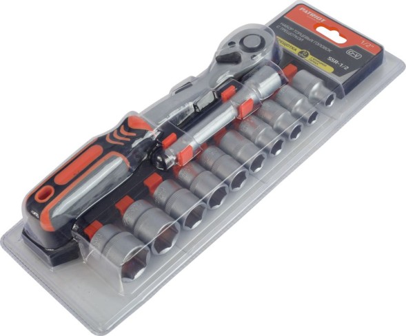 Набор торцевых головок Patriot SSR-1/2 в комплекте 12 предметов (350004500)
