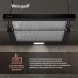 Вытяжка встраиваемая Weissgauff TEL 600 Glass черный управление: кулисные переключатели (1 мотор)