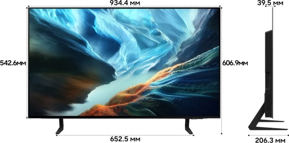 Телевизор OLED Samsung 42&amp;quot; QE42S90HAEXPY Series 9 черный графит 4K Ultra HD 120Hz DVB-T2 DVB-C DVB-S2 USB WiFi Smart TV
