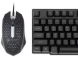 Клавиатура + мышь Оклик 400GMK клав:черный мышь:черный USB LED (1546779)