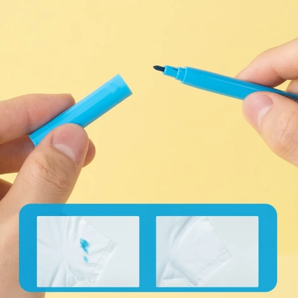 Фломастеры Deli EC165-18 Colorwow круг. пулевидный пиш. наконечник Вентилируемый смываемые 18цв. (18шт.)