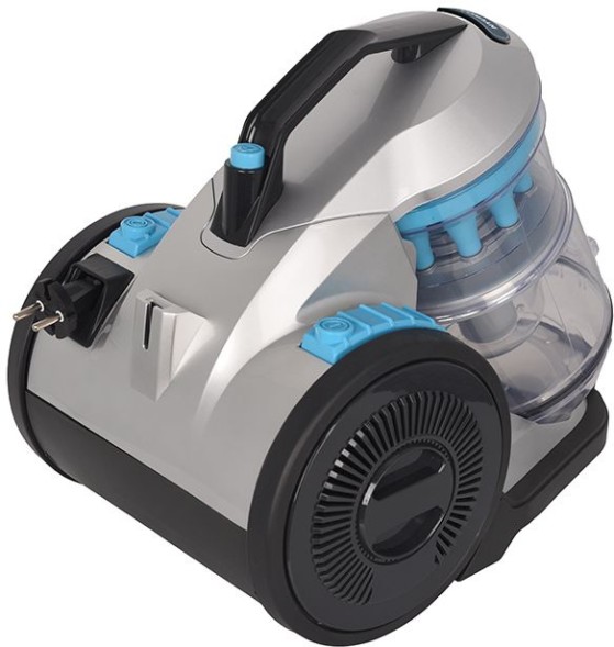 Пылесос Hyundai HYV-C2955 2400Вт серебристый/синий
