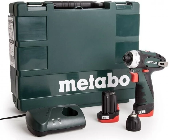 Дрель-шуруповерт Metabo PowerMaxx BS 12 BL аккум. патрон:быстрозажимной (кейс в комплекте) (601721500)