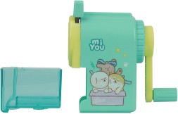 Точилка для карандашей механическая Deli E0641 miYou 1 отверстие пластик ассорти