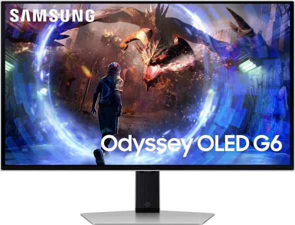 Монитор Samsung 27&amp;quot; Odyssey G6 S27DG600SIXCI черный OLED LED 1ms 16:9 HDMI матовая HAS Piv 250cd 178гр/178гр 2560x1440 360Hz FreeSync Premium Pro DP Quad 2K (1440p) USB 6.9кг